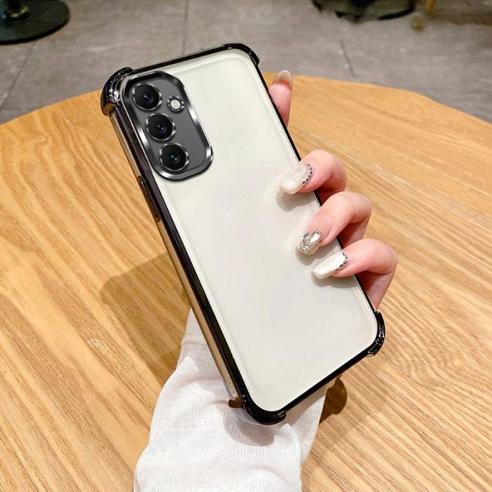 OEM - Samsung Galaxy A55 5G Skal Förstärkta Hörn TPU Transparent - Svart