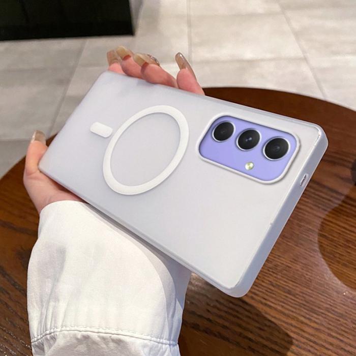 OEM - Samsung Galaxy A55 5G Skal Frostad PC - Transparent Vit