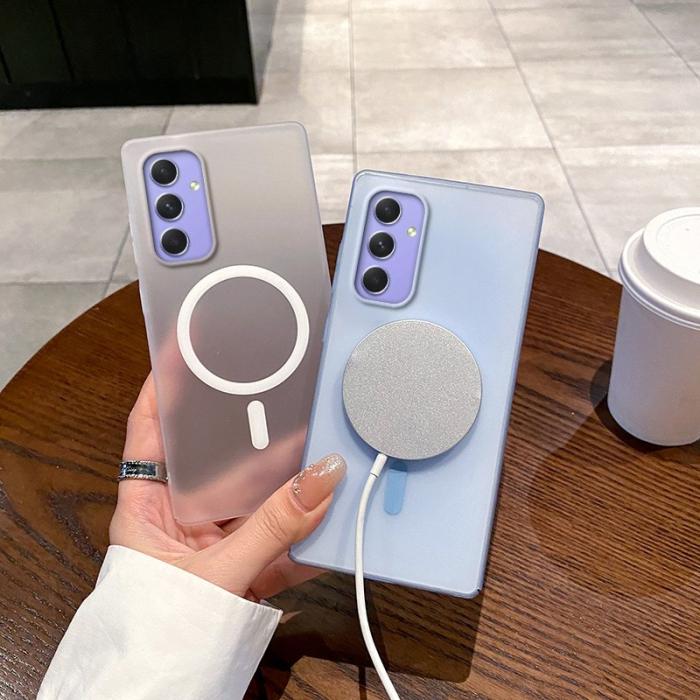 OEM - Samsung Galaxy A55 5G Skal Frostad PC - Transparent Vit