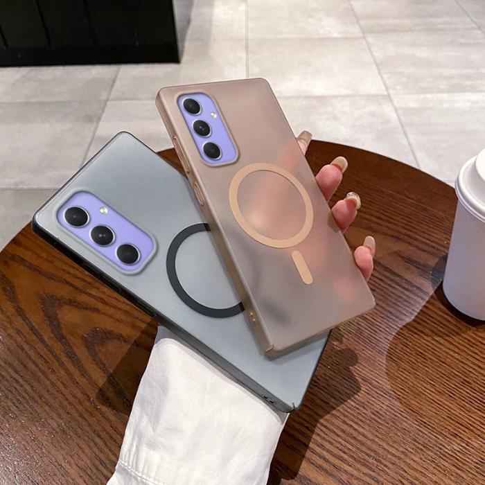 OEM - Samsung Galaxy A55 5G Skal Frostad PC - Transparent Vit