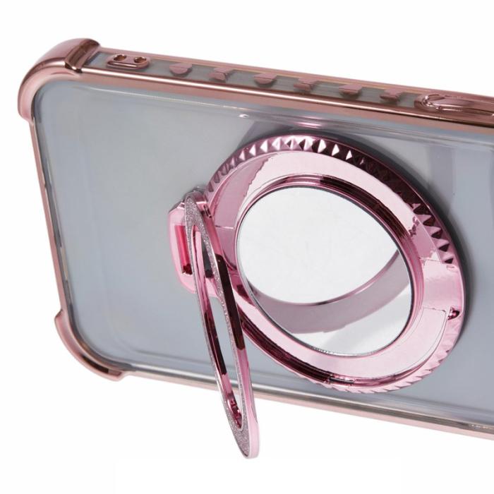 OEM - Samsung Galaxy A55 5G Skal Glittrande Kickstand TPU - Rosa