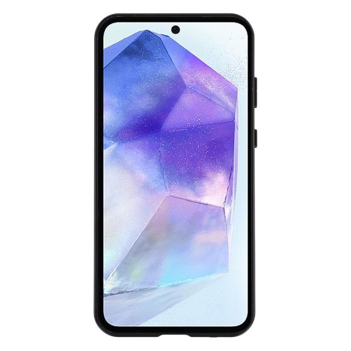 OEM - Samsung Galaxy A55 5G Skal Härdat Glas Metall Magnetlås - Svart