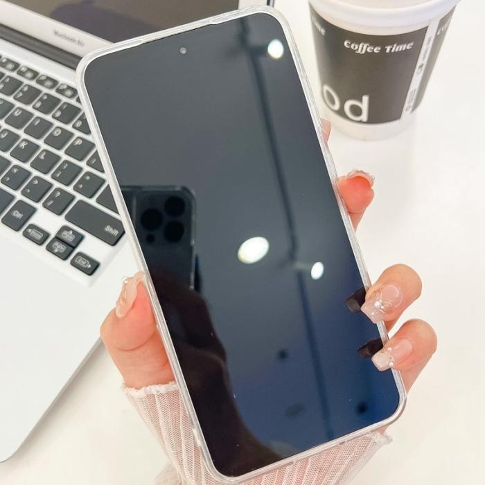 OEM - Samsung Galaxy A55 5G Skal IMD Design Stöttålig PC+TPU - Rosa