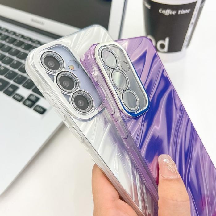 OEM - Samsung Galaxy A55 5G Skal IMD Design Stöttålig PC+TPU - Rosa