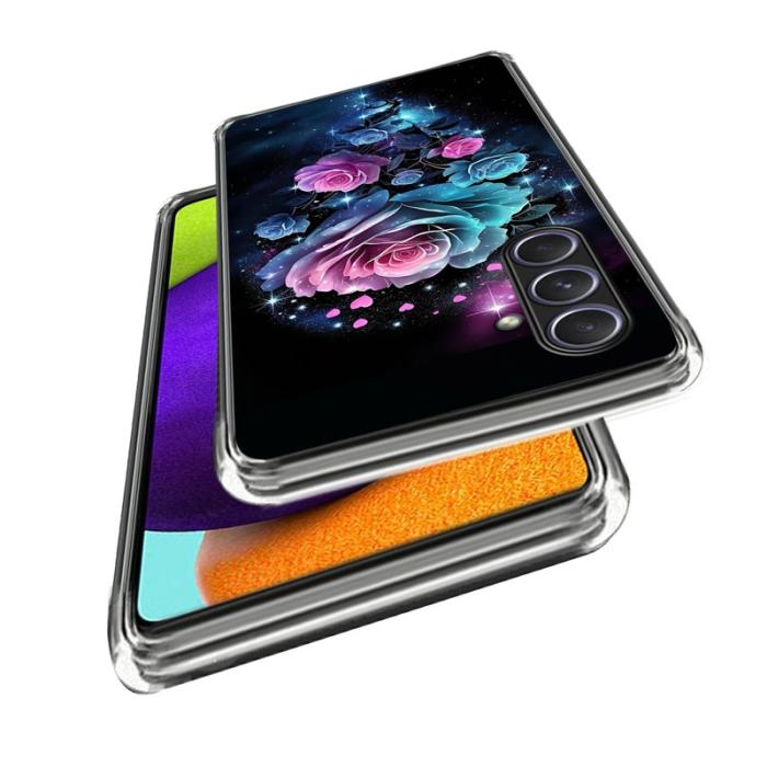 OEM - Samsung Galaxy A55 5G Skal IMD Mönster Tryckt Stöttålig TPU - Dröm Ros