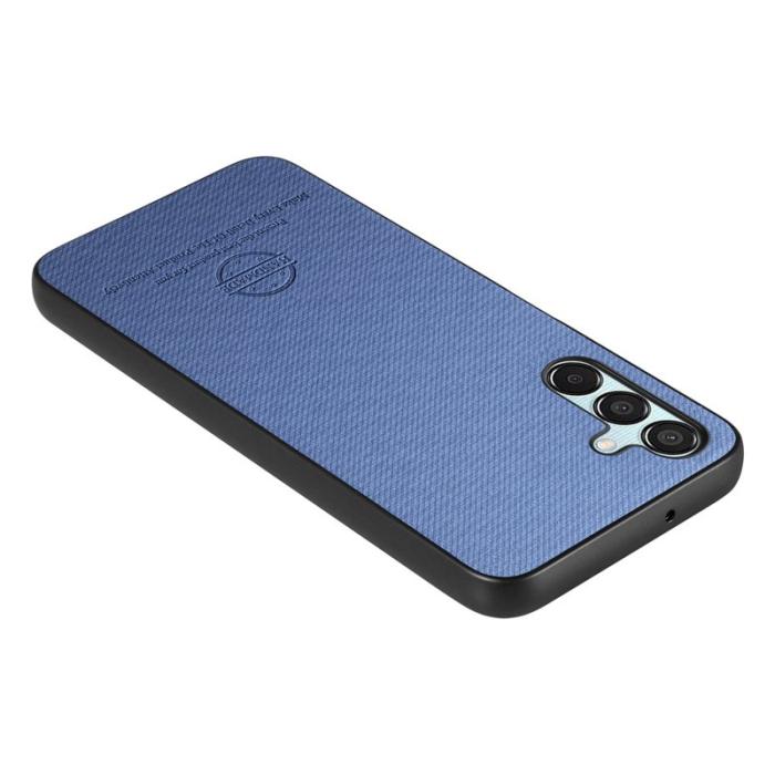 OEM - Mobilskal till Samsung Galaxy A55 5G Konstläder + Plast Anti-Drop - Blå