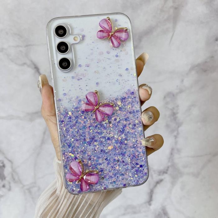 OEM - Samsung Galaxy A55 5G Skal Luminous TPU - Luminös Lila