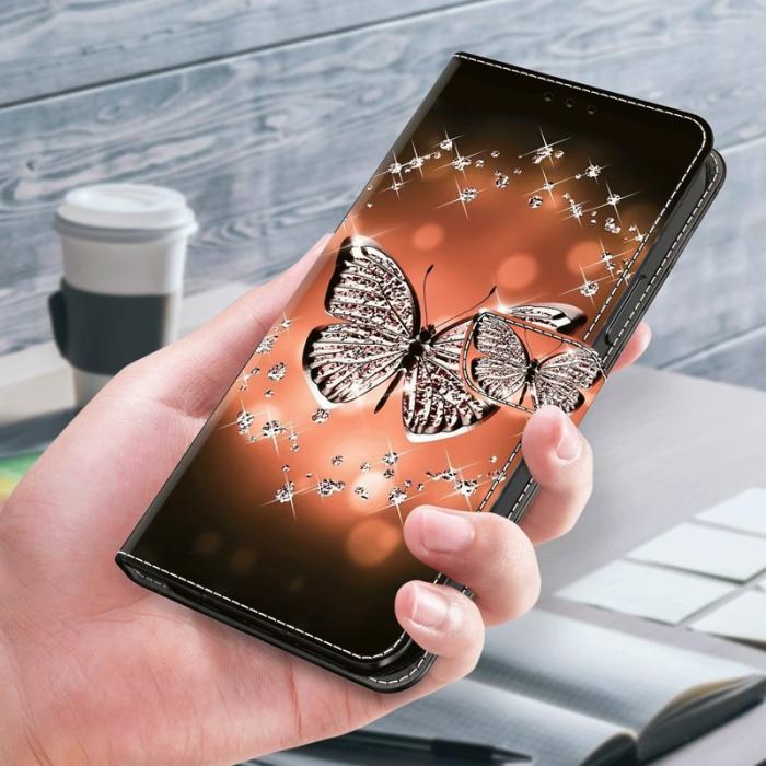OEM - Samsung Galaxy A55 5G Skal Magnetiskt 3D-Mönster - Crystal Butterfly