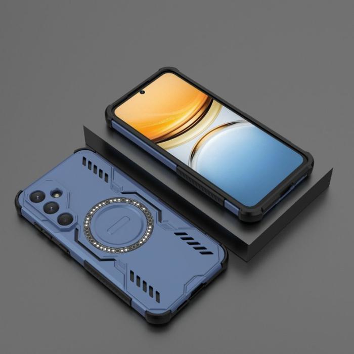 OEM - Samsung Galaxy A55 5G Skal Magnetiskt Butterfly Armor Plast - Blå