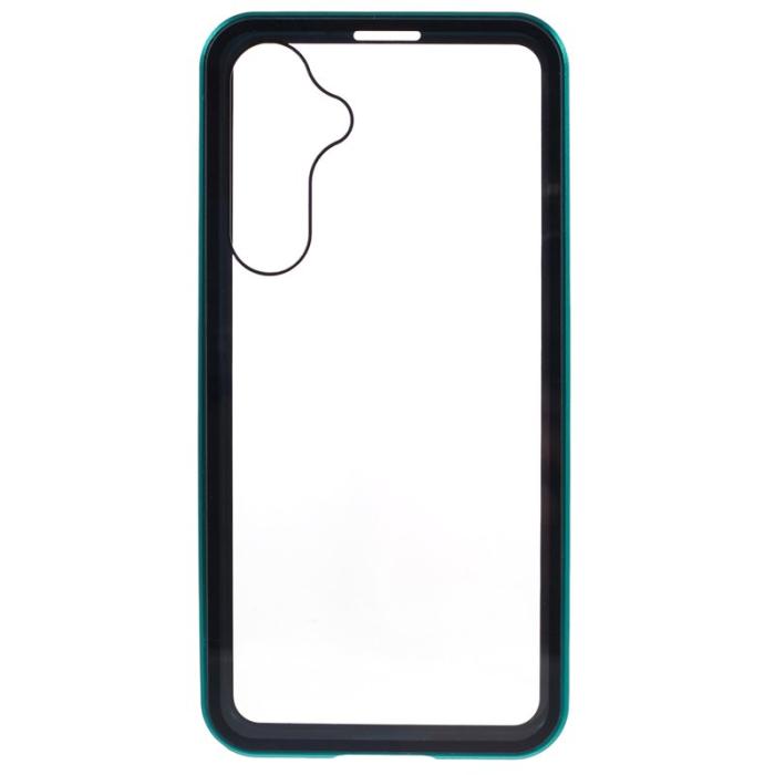 OEM - Samsung Galaxy A55 5G Skal Magnetiskt Härdat Glas Dubbel-Sidig - Grön