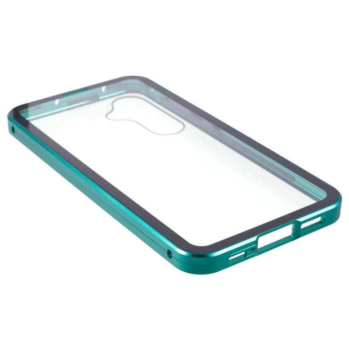 OEM - Samsung Galaxy A55 5G Skal Magnetiskt Härdat Glas Dubbel-Sidig - Grön