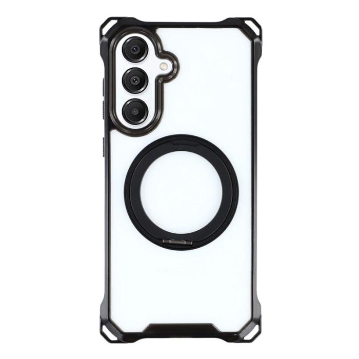 OEM - Samsung Galaxy A55 5G Skal Magnetiskt Ställ TPU + PC - Svart