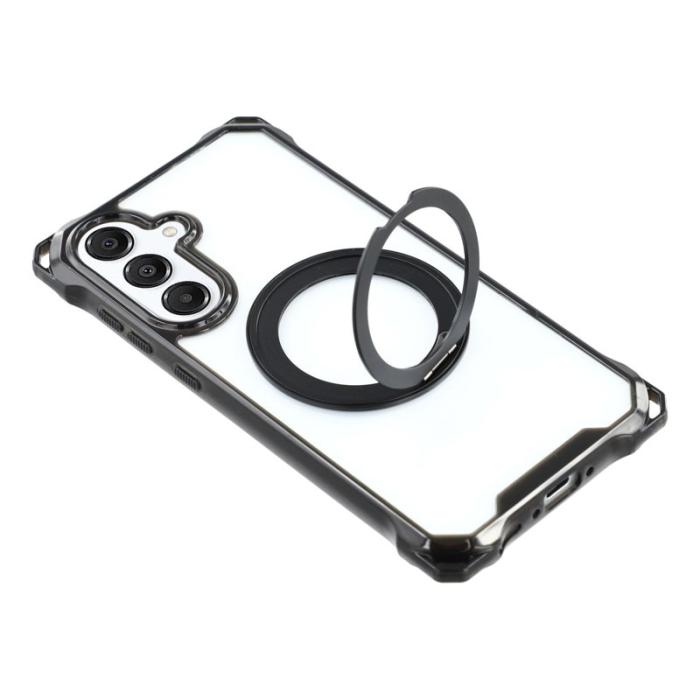 OEM - Samsung Galaxy A55 5G Skal Magnetiskt Ställ TPU + PC - Svart