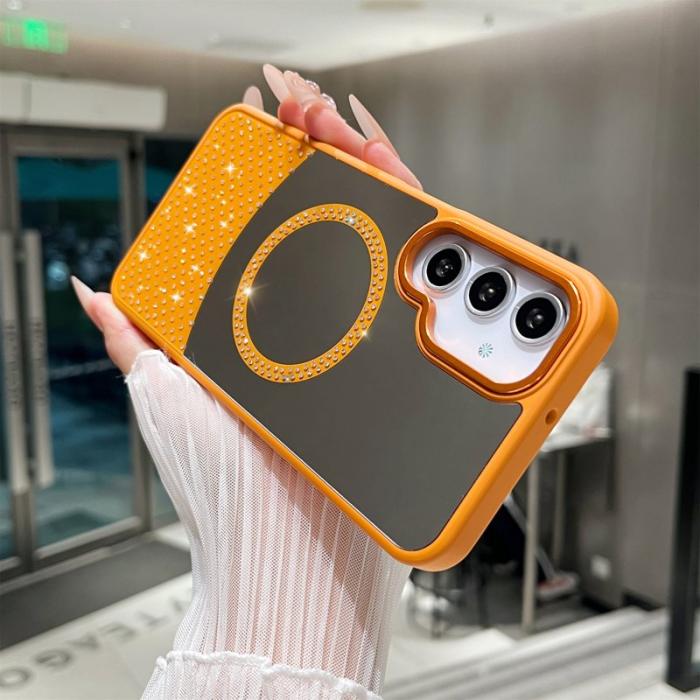 OEM - Samsung Galaxy A55 5G Skal Magnetiskt TPU + PC Stöttåligt - Orange