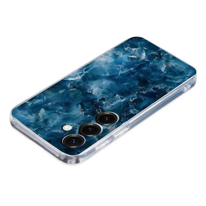 OEM - Samsung Galaxy A55 5G Skal Marmortryck Mjuk TPU - Grå