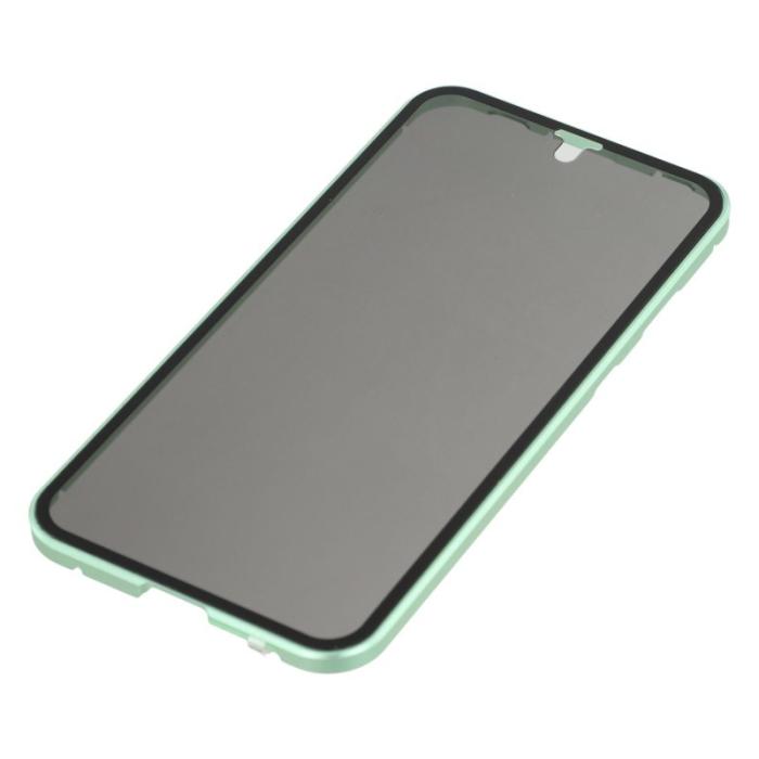 OEM - Samsung Galaxy A55 5G Skal med Anti-Spion Skärmskydd - Grön