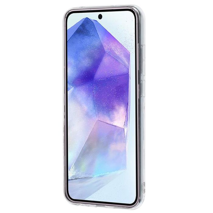 OEM - Samsung Galaxy A55 5G Skal Mönstertryck Skyddande Mjuk TPU - Svart Katt