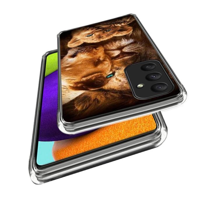 OEM - Samsung Galaxy A55 5G Skal Mönstertryck TPU Flexibel - Lejon