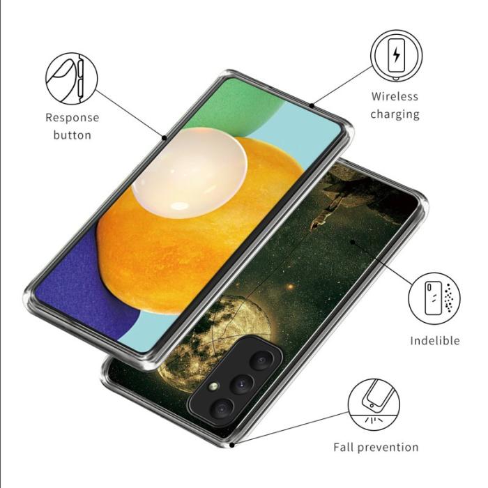 OEM - Samsung Galaxy A55 5G Skal Mönstertryck TPU - Måne