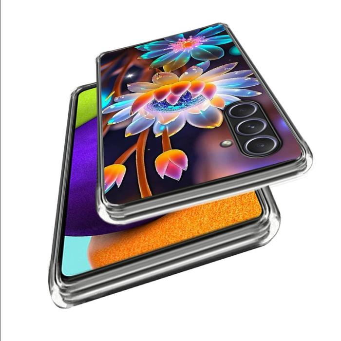 OEM - Samsung Galaxy A55 5G Skal Mönstertryckt Stöttålig TPU - Färgglada Blommor