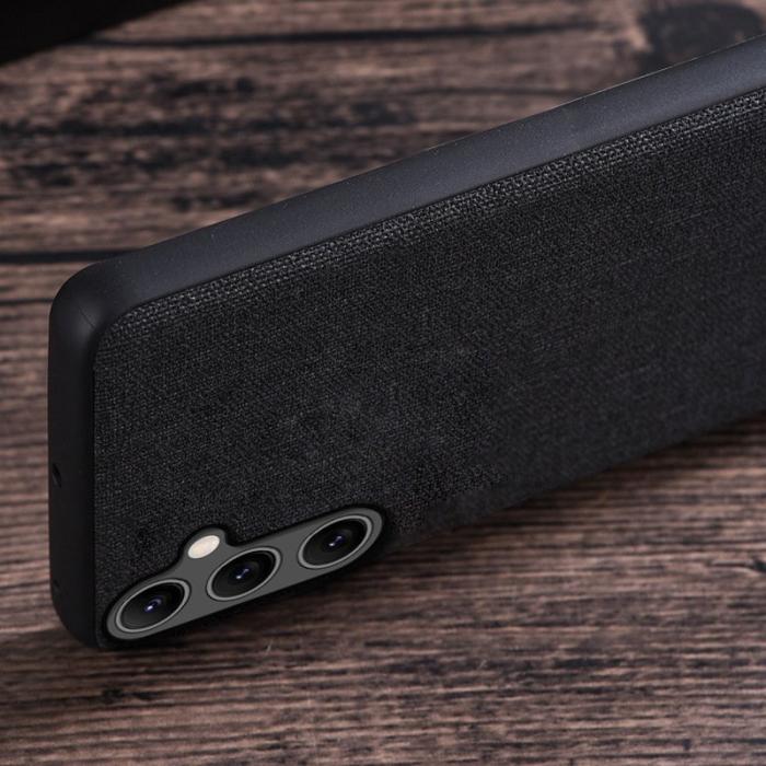 OEM - Samsung Galaxy A55 5G Skal PC+Tyger Stötsäker Mobilskydd - Grå