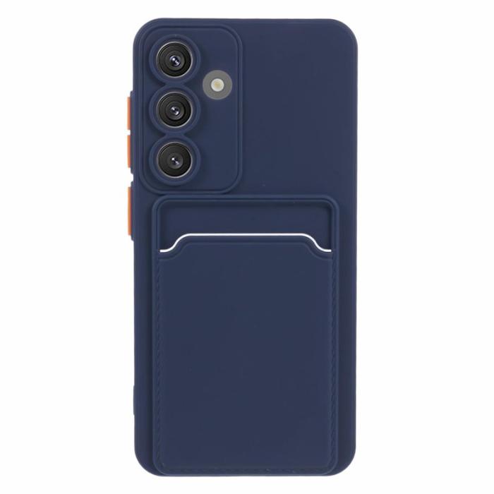 OEM - Samsung Galaxy A55 5G Skal Plast Anti-rep och Kortfack - Mörkblå
