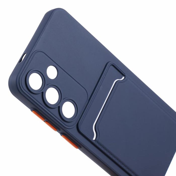 OEM - Samsung Galaxy A55 5G Skal Plast Anti-rep och Kortfack - Mörkblå