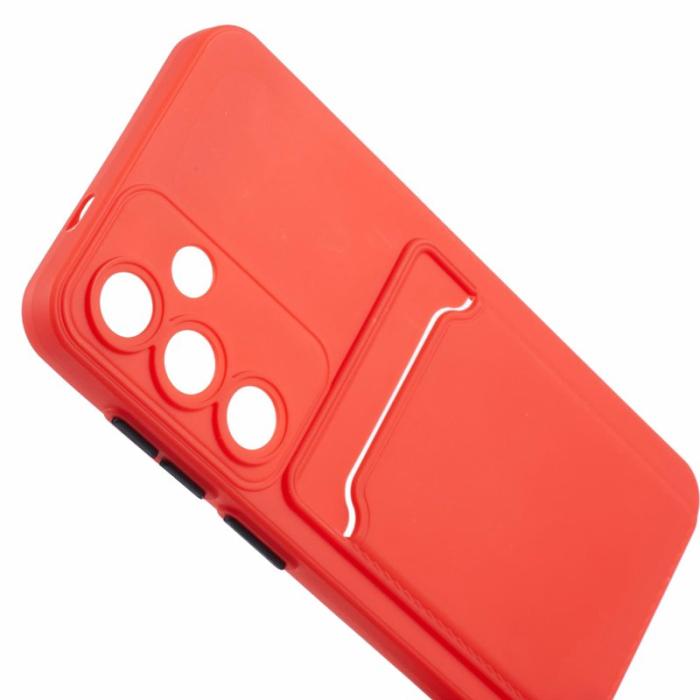 OEM - Samsung Galaxy A55 5G Skal Plast Anti-repning Bakcover - Röd