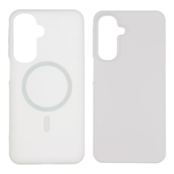 OEM - Samsung Galaxy A55 5G Skal Plast Frostad - Vit