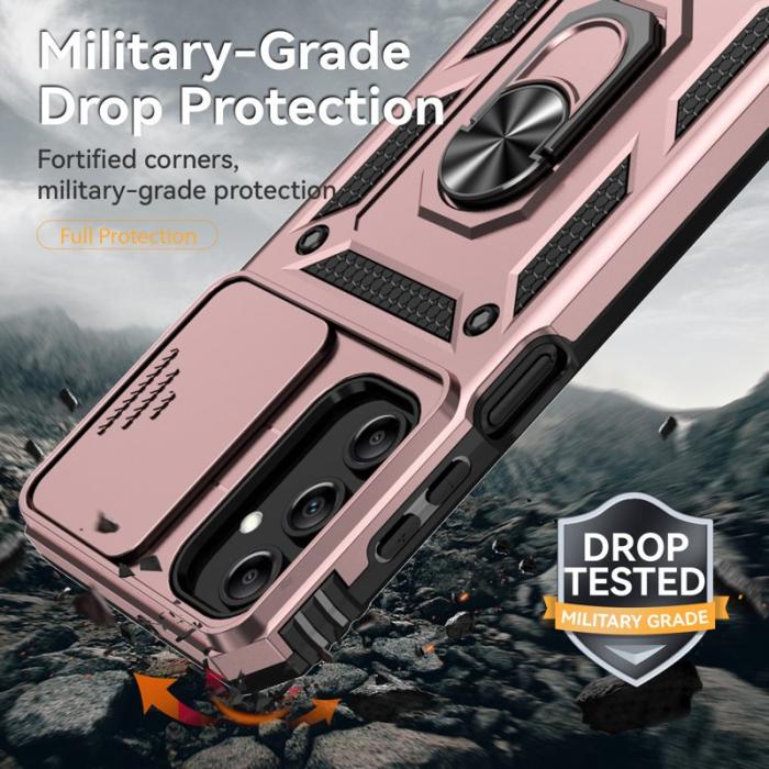 OEM - Samsung Galaxy A55 5G Skal Plast Kickstand Anti-Drop - Roséguld