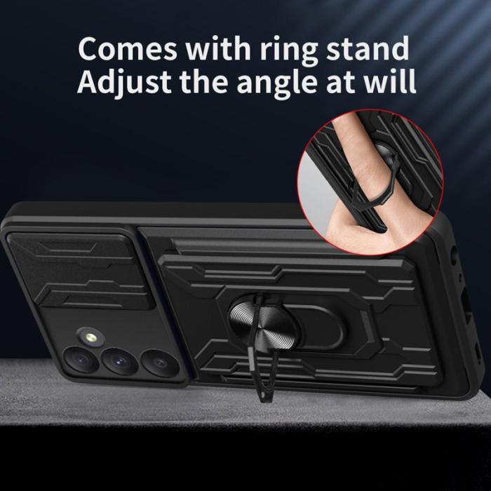 OEM - Samsung Galaxy A55 5G Skal Plast Kickstand Bakcover - Roséguld