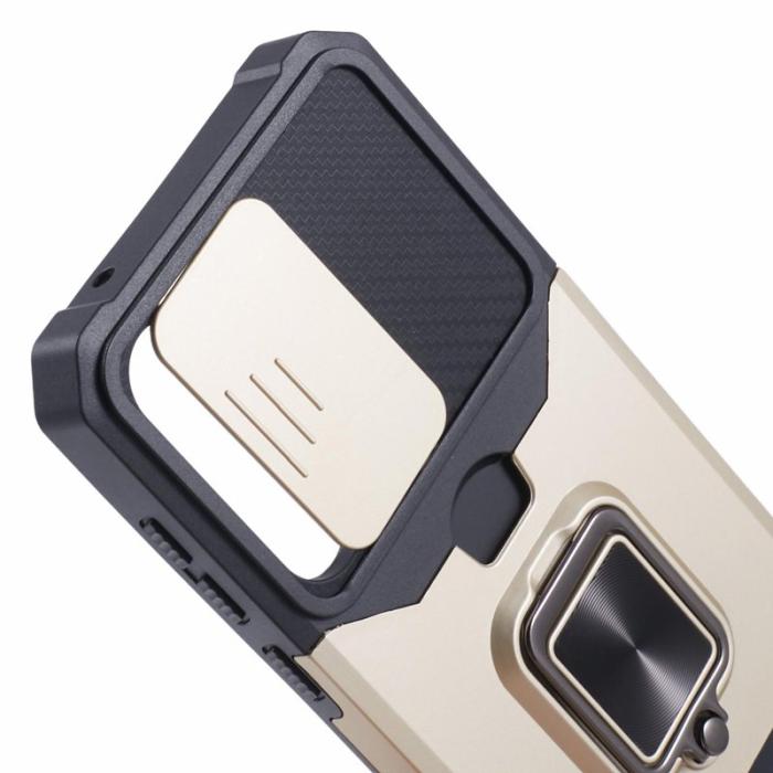 OEM - Samsung Galaxy A55 5G Mobilskal Plast KortKickstand - Guld
