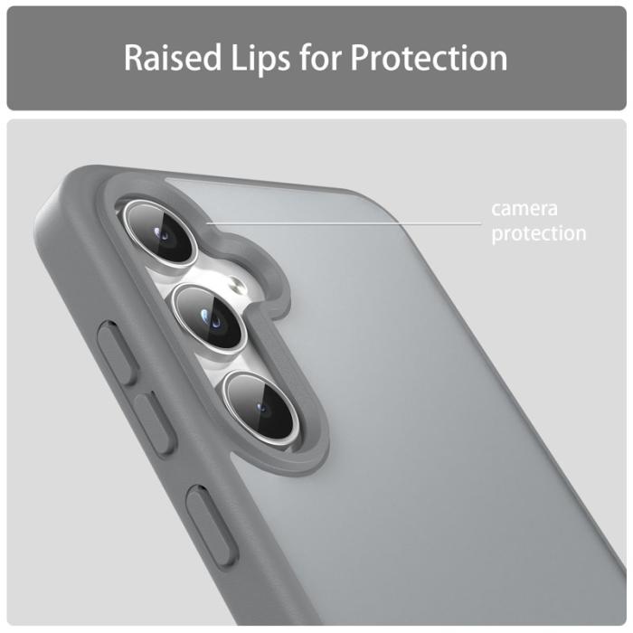 OEM - Samsung Galaxy A55 5G Skal Plast Matt Anti-Drop - Silver