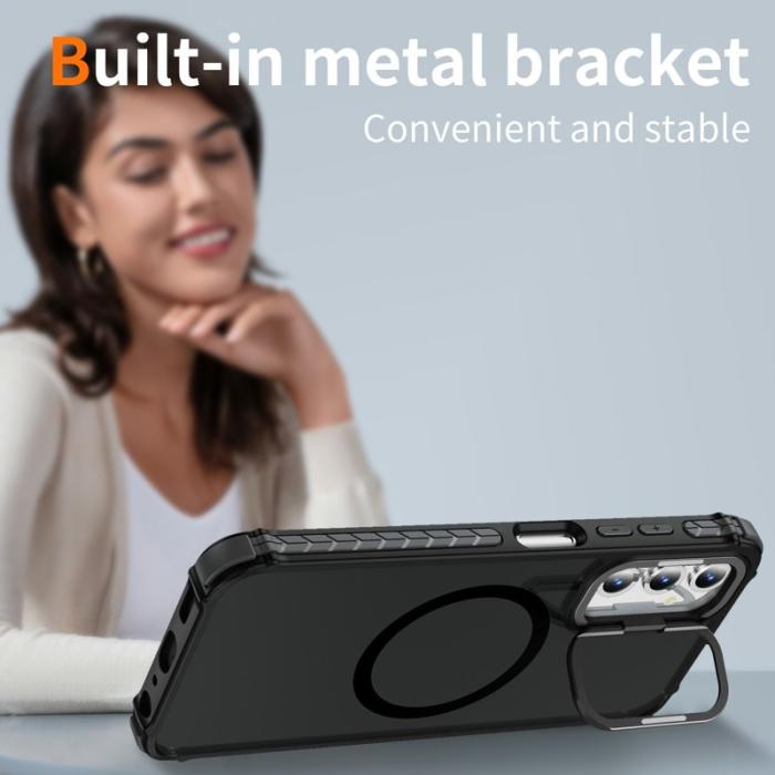 OEM - Samsung Galaxy A55 5G Skal Plast Matt Baksida Magnetisk - Svart