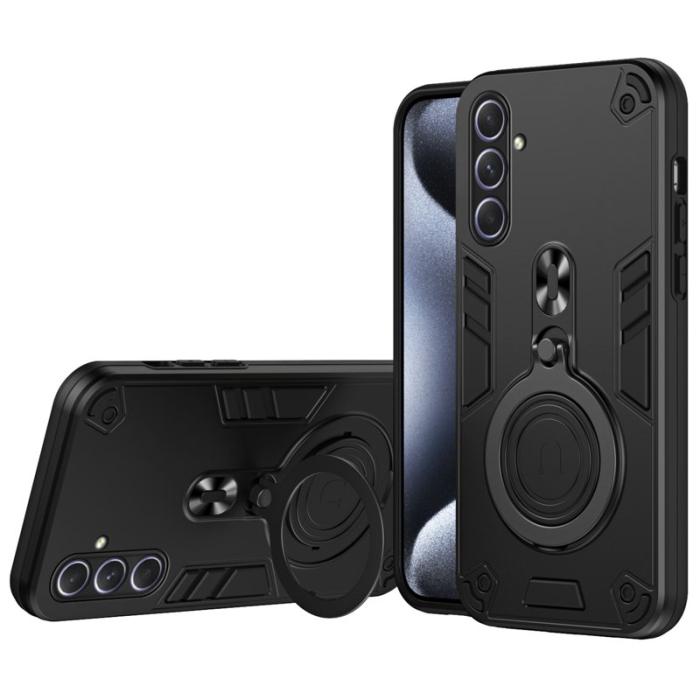OEM - Mobilskal till Samsung Galaxy A55 5G Plast Rotera Ställ Skydd - Svart