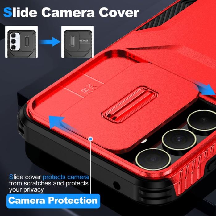 OEM - Samsung Galaxy A55 5G Skal Plast Shockproof - Röd