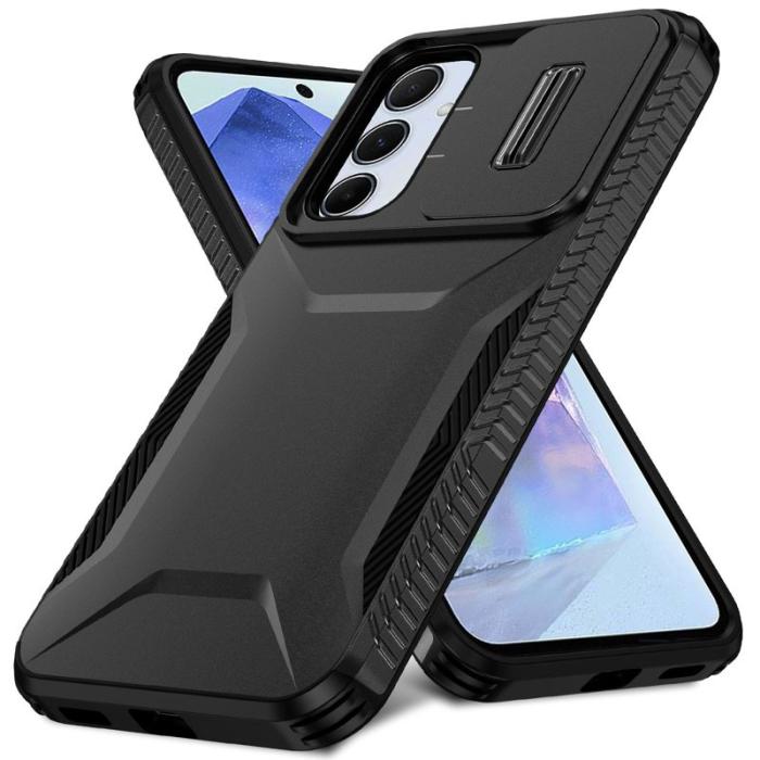 OEM - Samsung Galaxy A55 5G Skal Plast Shockproof - Svart