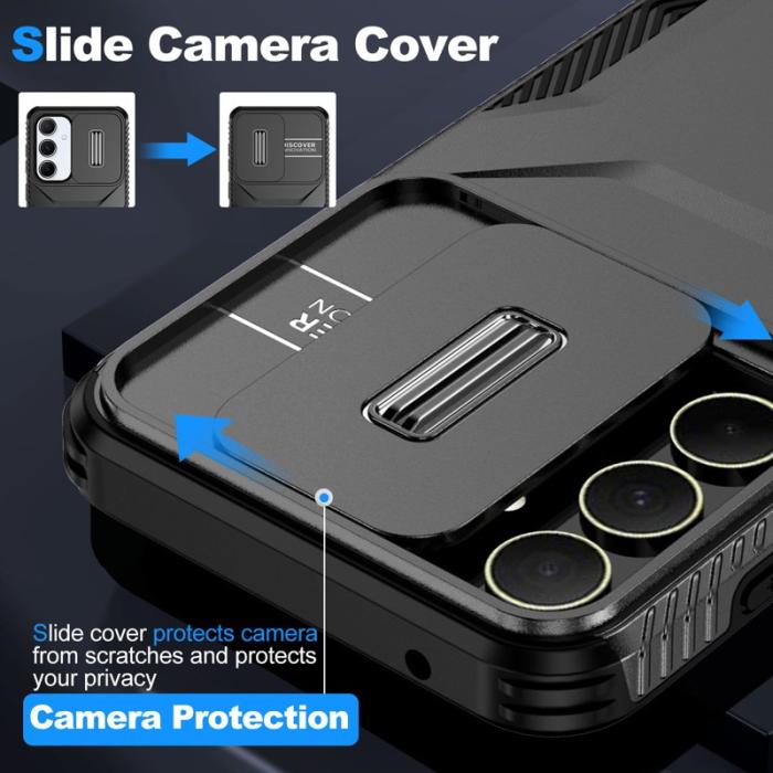 OEM - Samsung Galaxy A55 5G Skal Plast Shockproof - Svart