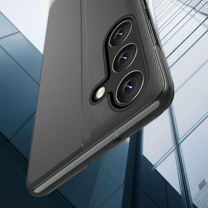 OEM - Samsung Galaxy A55 5G Mobilskal PU Läder Ställ- Blå