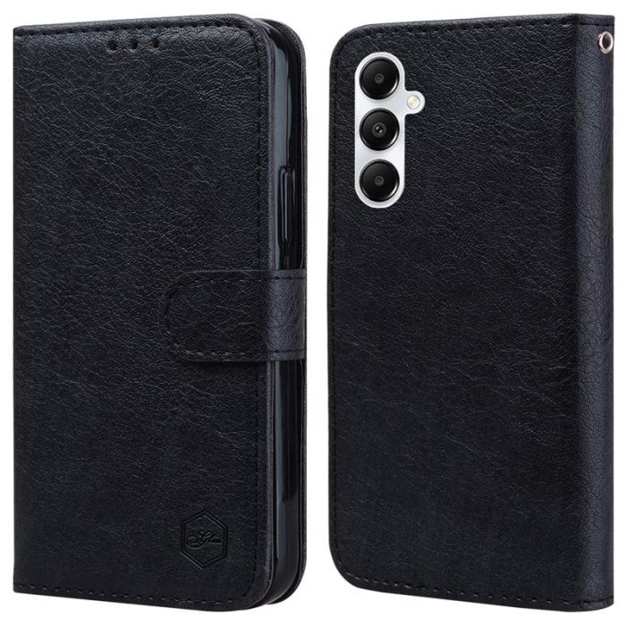 OEM - Samsung Galaxy A55 5G Skal PU Läder Ställfodral - Svart