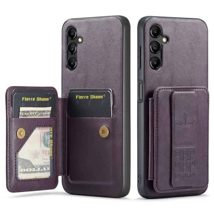 OEM - Samsung Galaxy A55 5G Skal PU Läder + TPU Skydd - Lila