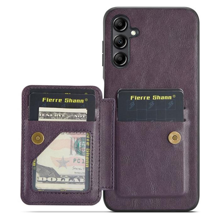 OEM - Samsung Galaxy A55 5G Skal PU Läder + TPU Skydd - Lila