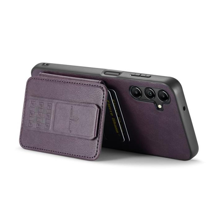 OEM - Samsung Galaxy A55 5G Skal PU Läder + TPU Skydd - Lila