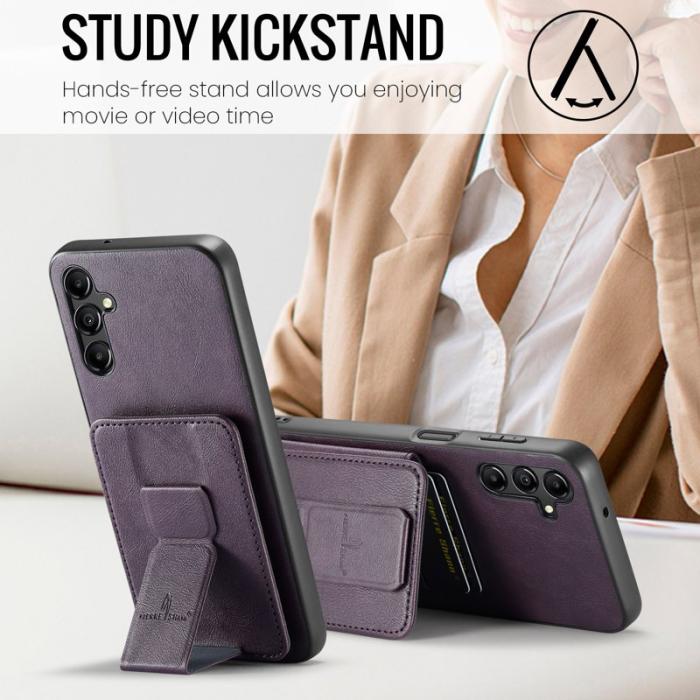 OEM - Samsung Galaxy A55 5G Skal PU Läder + TPU Skydd - Lila