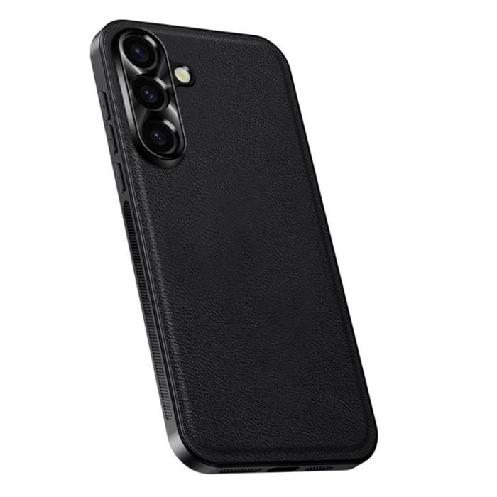 OEM - Samsung Galaxy A55 5G Skal PU + TPU + PC Bakcover - Svart