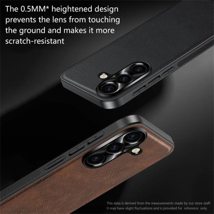 OEM - Samsung Galaxy A55 5G Skal PU + TPU + PC - Brun