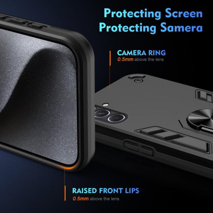 OEM - Samsung Galaxy A55 5G Skal Stöd Fodral - Svart