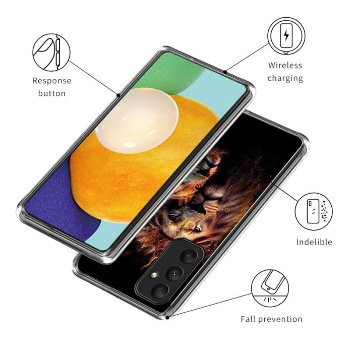 OEM - Samsung Galaxy A55 5G Skal Stötdämpande TPU Mönster - Style F - Färg