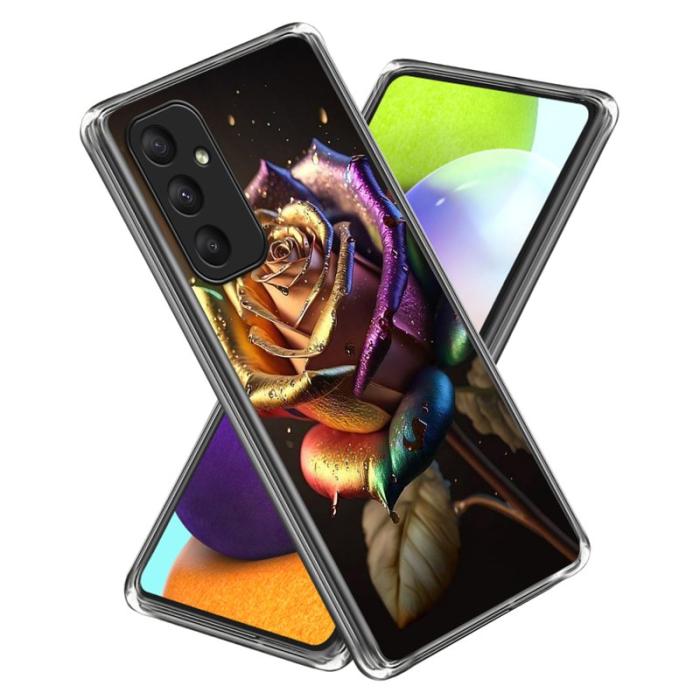 OEM - Samsung Galaxy A55 5G Skal Stötdämpande TPU Mönster - Style G - Flerfärgad