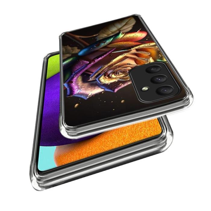 OEM - Samsung Galaxy A55 5G Skal Stötdämpande TPU Mönster - Style G - Flerfärgad